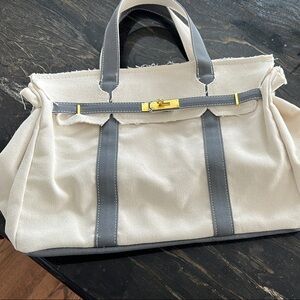 Boatkin Bag cream and gray
